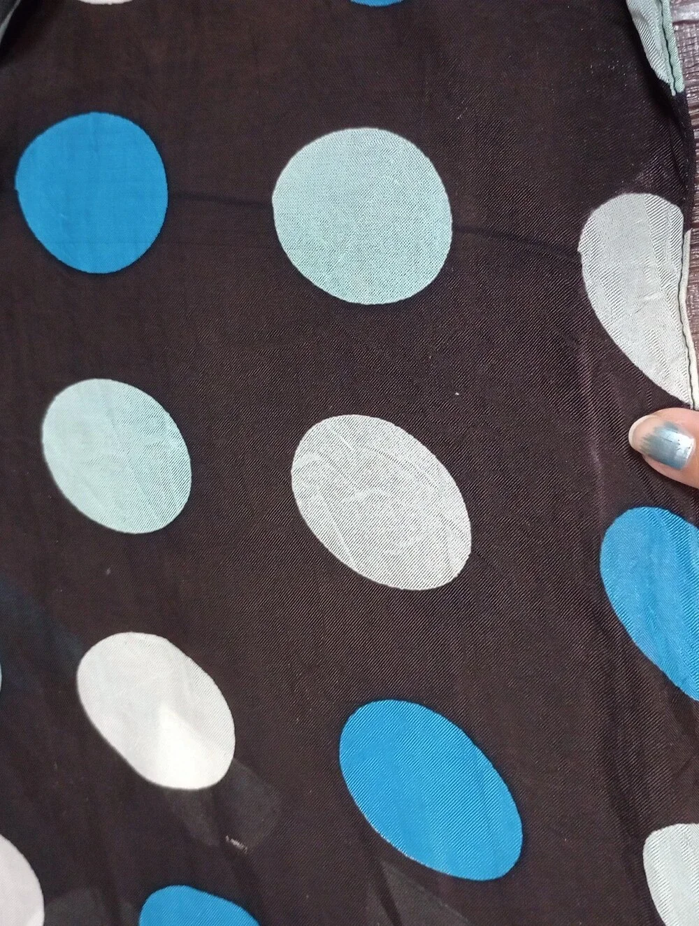 Large Polka Dot Print Scarf
